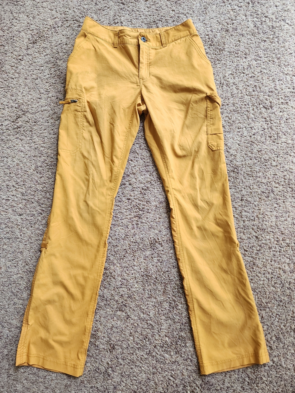 North Face Womens Mustard Hiking Pants - Casual Straight Fit